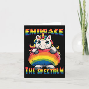 Embrace The Spectrum Autism Awareness Unicorn 1 Card