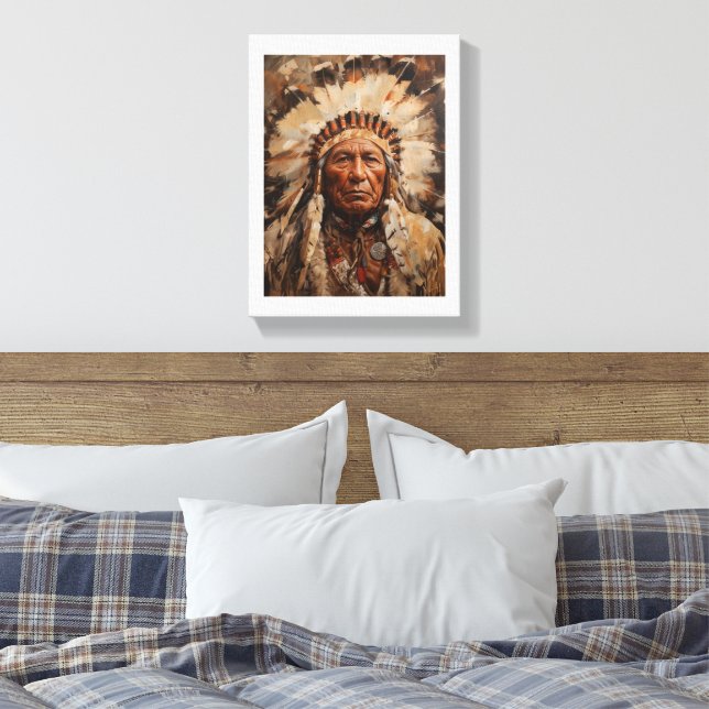 Embrace the spirit of Native Pride  Canvas Print (Insitu(Bedroom))