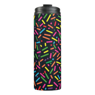 Embrace the Sweetness with Our Doughnut Sprinkles  Thermal Tumbler