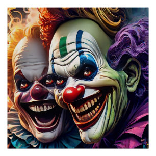  Embrace the Thrill of the Creepy Clowns Poster