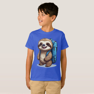 Embrace Whimsy with Our Adorable Sloth Backpack T-Shirt