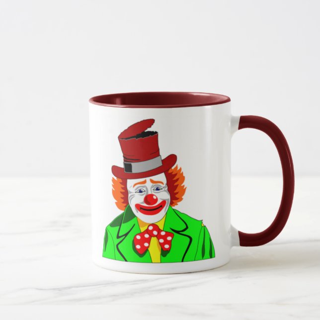 EMBRACE YOUR CLOWN, Clown Ceramic Mug (Right)