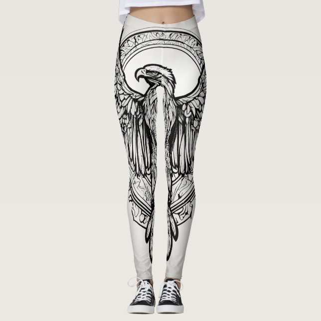 "Embrace Your Inner Eagle" Leggings (Front)