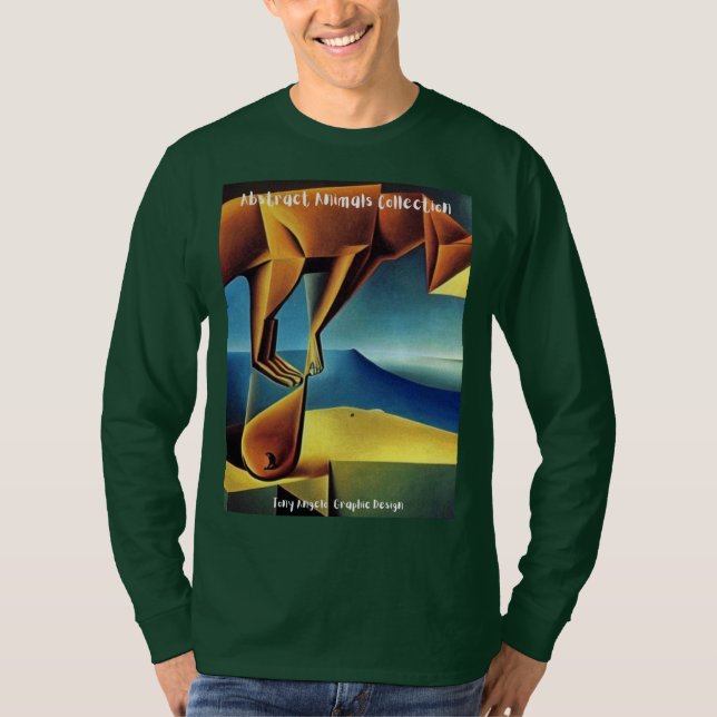 Embrace Your Inner Glow with Abstrack Animals T-Shirt (Front)
