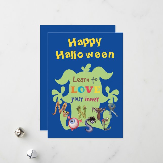 Embrace your inner monster  holiday card (Front/Back In Situ)