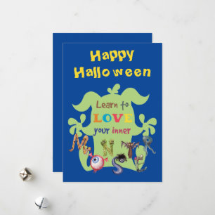 Embrace your inner monster holiday card