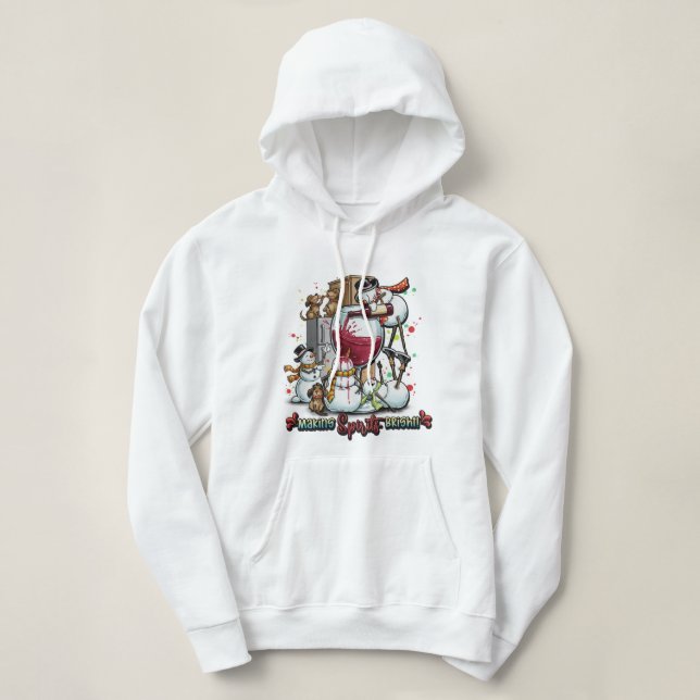 Embrace Your Inner Spark: 'Making Spirits Bright'  Hoodie (Design Front)