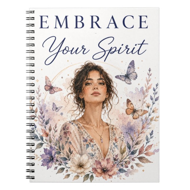 Embrace Your Spirit | Self-Discovery Notebook (Front)
