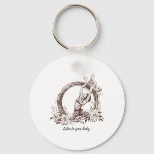 Embrace Your Zen - Yoga And Meditation Inspired Ar Keychain