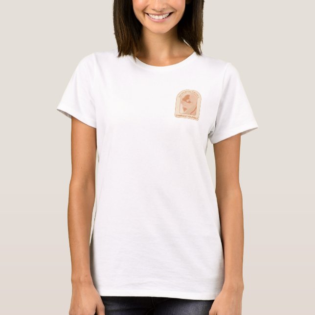 Embrace Yourself – Self-Acceptance & Love Art T-Shirt (Front)