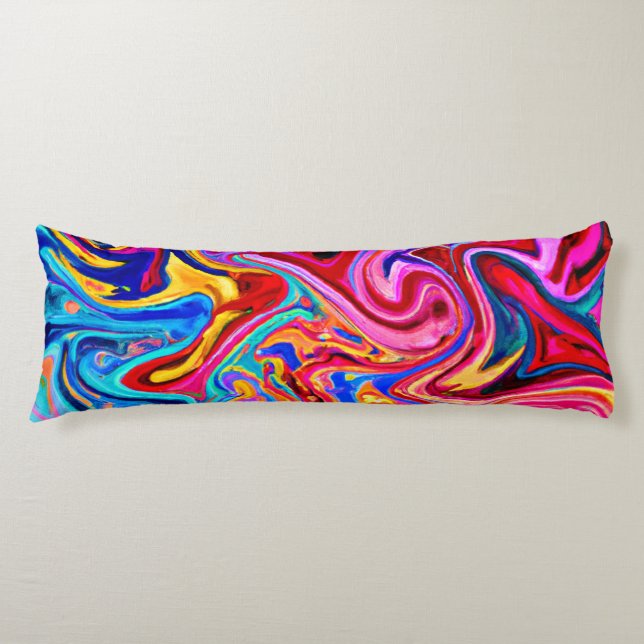 Embracing Abstraction for Visual Impact Body Pillow (Front)