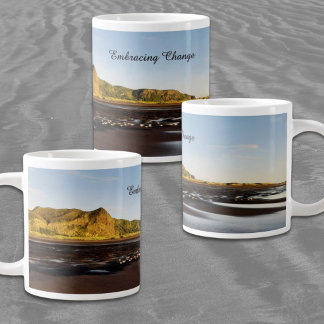 Embracing Change West Auckland Sunset Beach Photo Large Coffee Mug