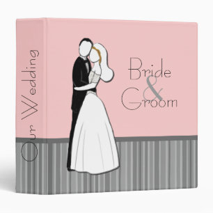 Embracing Couple Wedding Album Binder