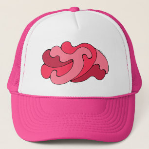 Embracing Curves (Pink and Red) Trucker Hat