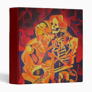 Embracing Death Colourful Geometric Art Binder