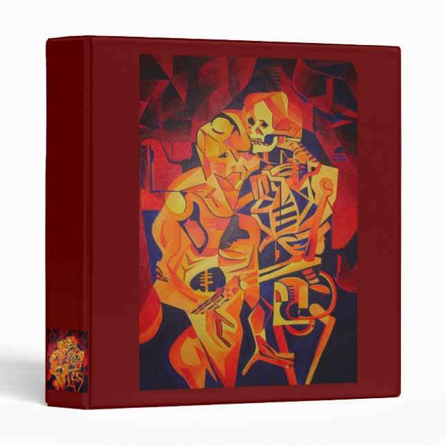 Embracing Death Colourful Geometric Art Binder (Front/Spine)