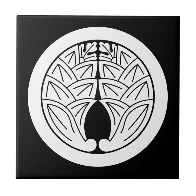 Embracing Japanese gingers in a circle Tile (Front)