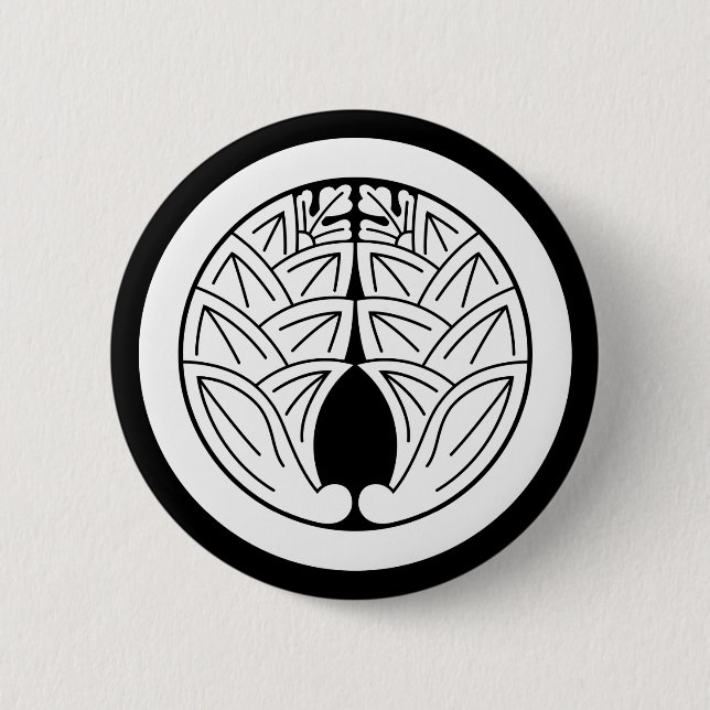 Embracing japanese gingers in circle 2 inch round button (Front)