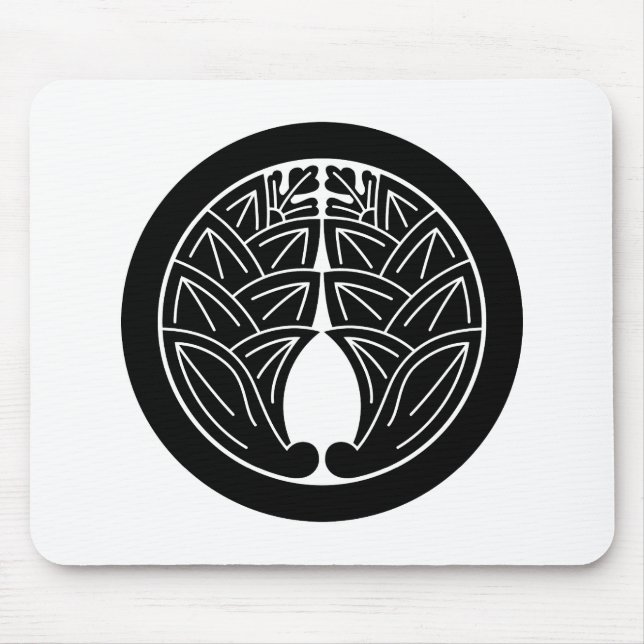 Embracing japanese gingers in circle mouse pad (Front)