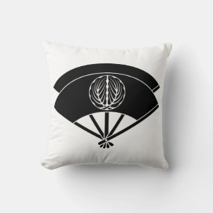Embracing oak leaves on layered fans throw pillow