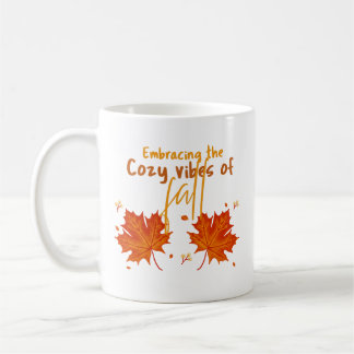 Embracing the cozy vibe of fall. coffee mug