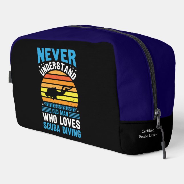 Embracing the Ocean Depths With Passion and Joy Dopp Kit (Right Corner)