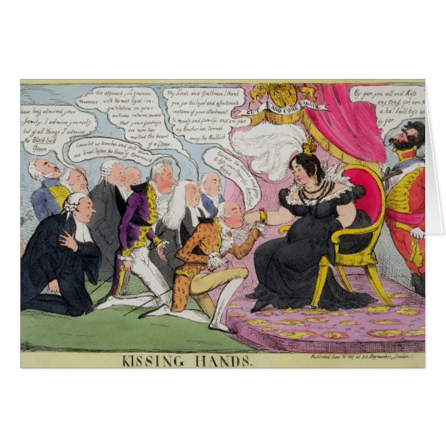 Embrassant des mains, éditées 1827 (litho de (Devant horizontal)