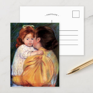 Embrasse maternelle   Carte postale Mary Cassatt