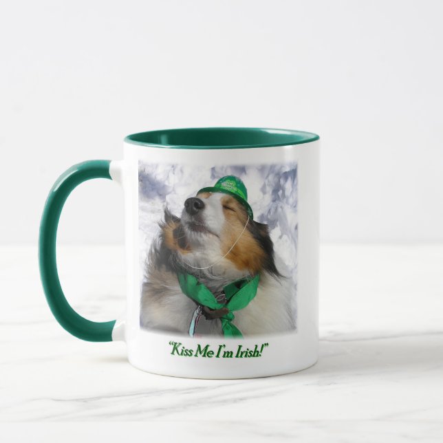 Embrasse-moi, je suis irlandais ! Mug (Gauche)