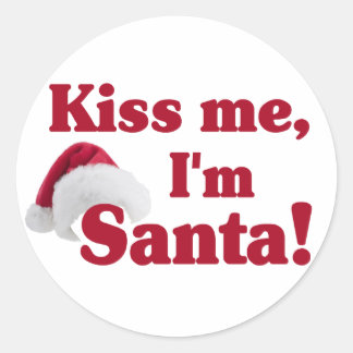 Embrasse-moi Je suis Père Noël stickers