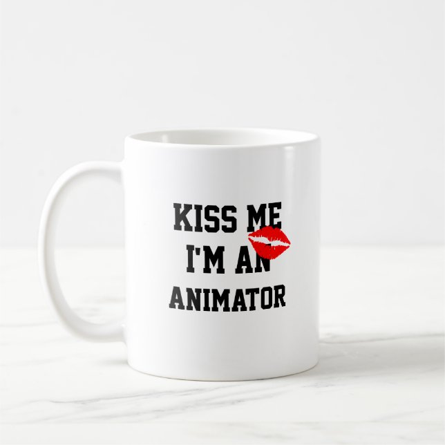 Embrasse-Moi Je Suis Une Mug Animatrice (Gauche)