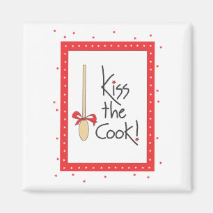 Embrassez le cuisinier ! aimant de cuisine