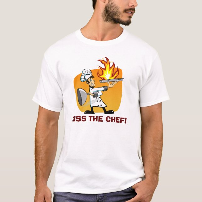 Embrassez le T-shirt de bande dessinée de chef (Devant)