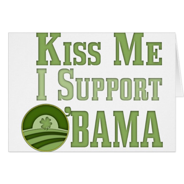 Embrassez-moi irlandais Obama (Devant horizontal)