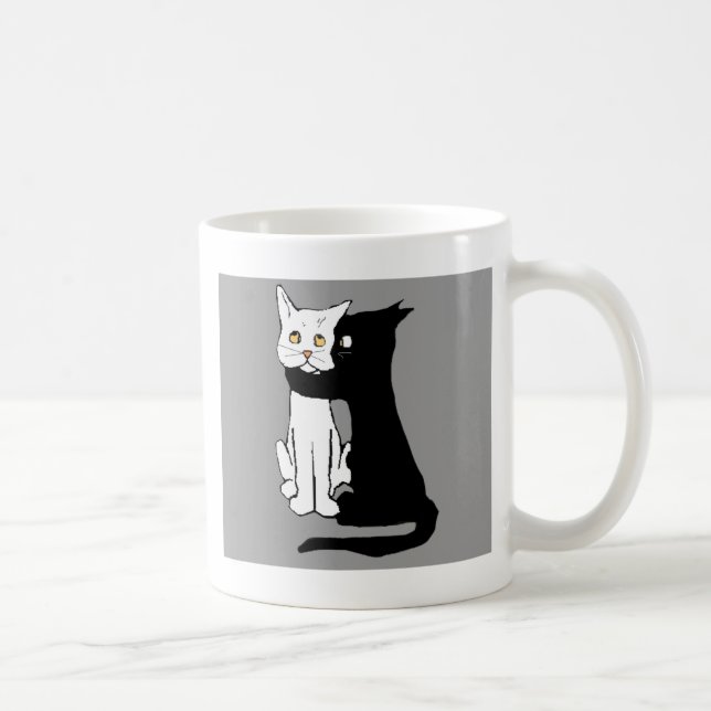 Embrassez-moi tasse de cadeau de chat (Droite)