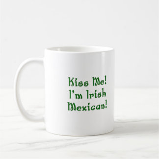 Embrassez-moi tasse mexicaine irlandaise