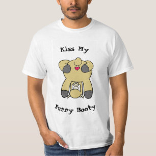 Embrassez mon T-shirt velu de butin