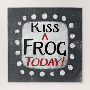 Embrassez Une Grenouille Aujourd'Hui Jigsaw Puzzle