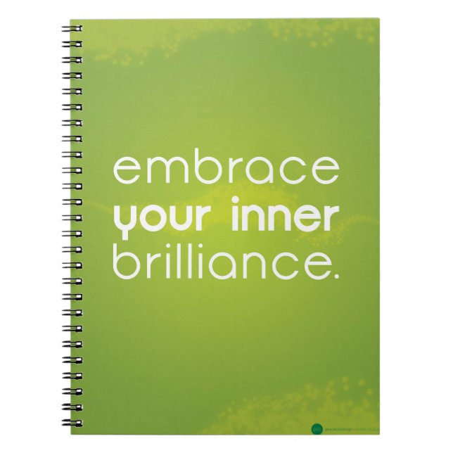 Embrassez votre carnet intérieur de brillant (Devant)