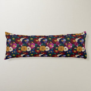 Embroider Texture Bedroom Decor Retro Memory Foam Body Pillow