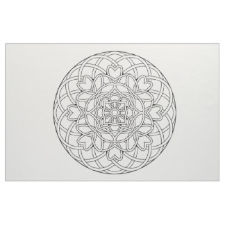Embroider Your Own Abstract Mandala Fabric