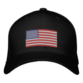 Embroidered American Flag Cap