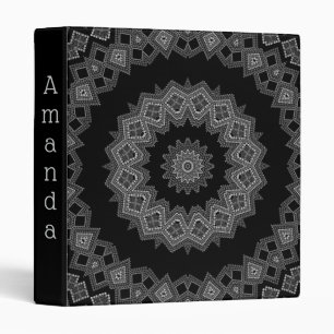 Embroidered beads pattern binder