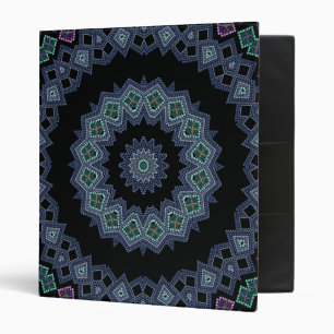 Embroidered beads pattern binder