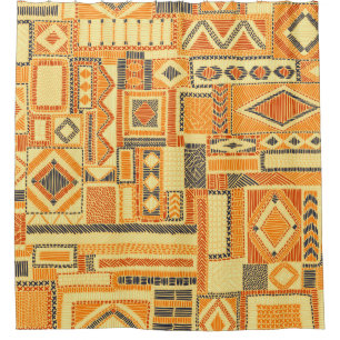 Embroidered Bohemian Patchwork Seamless Pattern