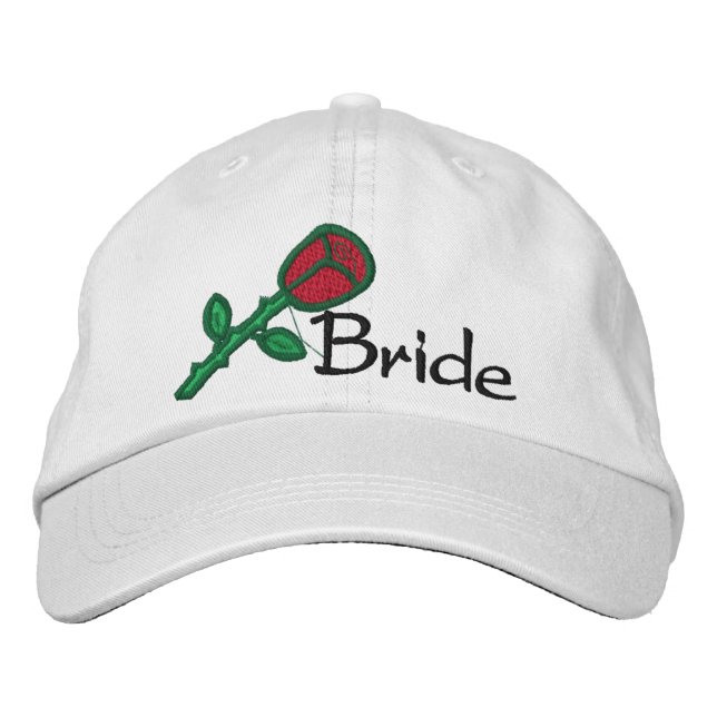 EMBROIDERED BRIDE WEDDING CAP (Front)