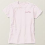 Embroidered Bridesmaid Wedding Apparel Embroidered Shirt<br><div class="desc">Bridesmaid</div>