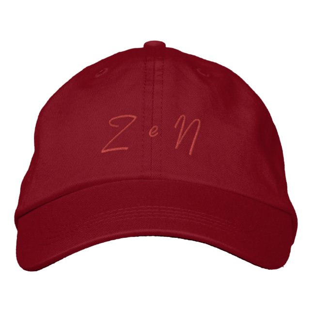 Embroidered cap Zen design (Front)