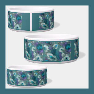 Embroidered Castle Pet Bowl