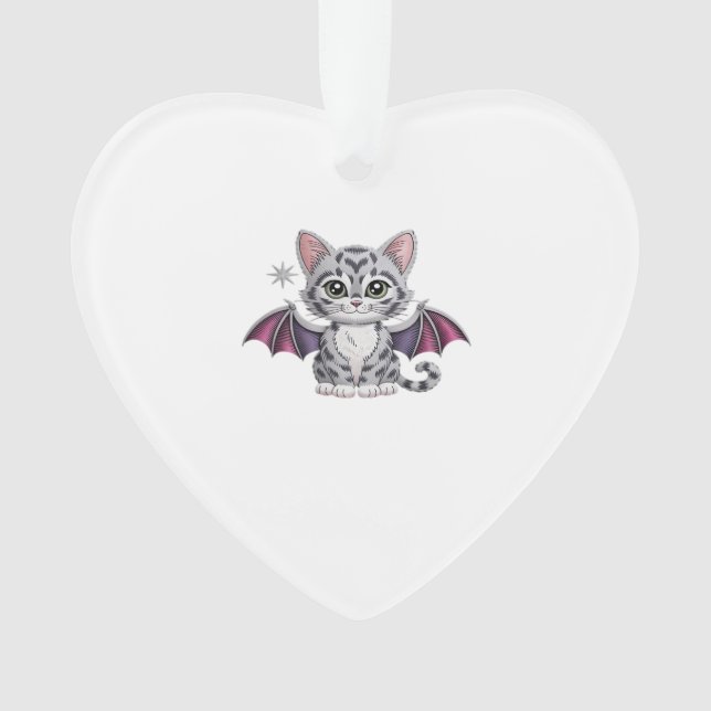 embroidered cat bat Classic T-Shirt (devant)
